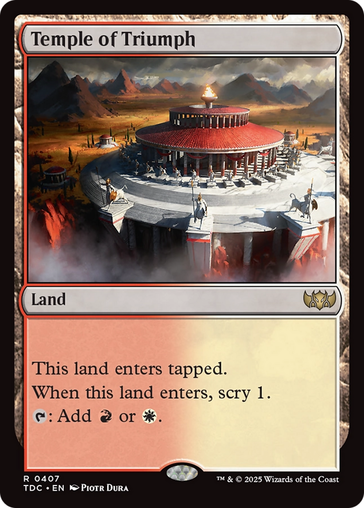 Temple of Triumph [Tarkir: Dragonstorm Commander] | Card Merchant Takapuna