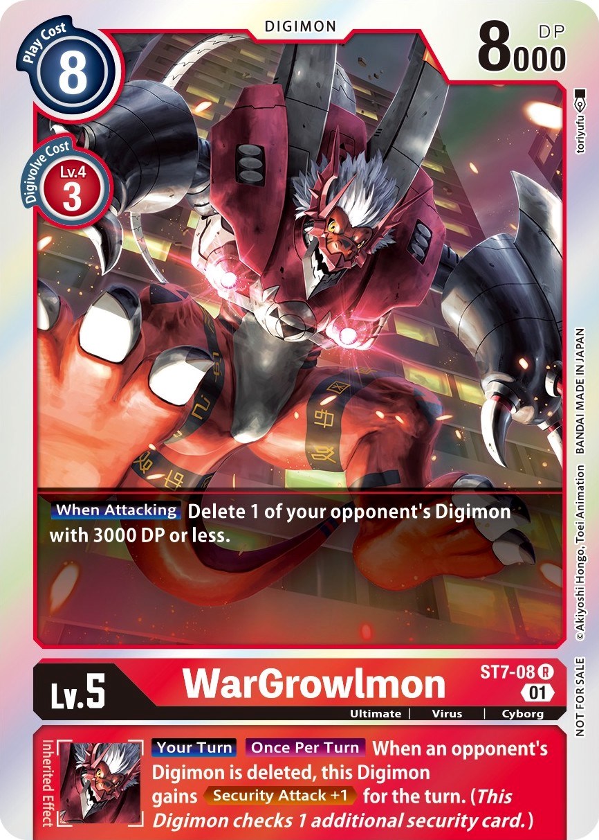 WarGrowlmon [ST7-08] (Gen Con 2022) [Starter Deck: Gallantmon Promos] | Card Merchant Takapuna