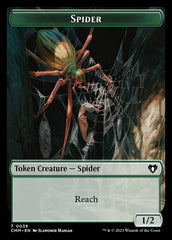 Clue // Spider Double-Sided Token [Commander Masters Tokens] | Card Merchant Takapuna