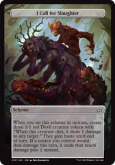 I Call for Slaughter (Full Art) [Duskmourn: Archenemy] | Card Merchant Takapuna