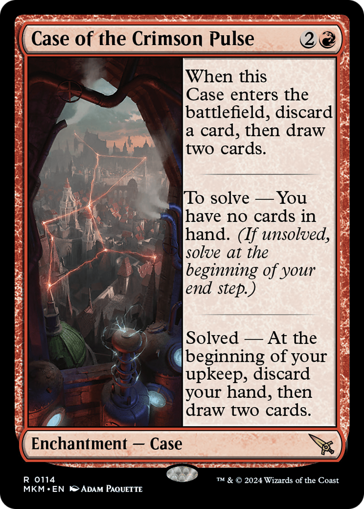Case of the Crimson Pulse [Murders at Karlov Manor] | Card Merchant Takapuna
