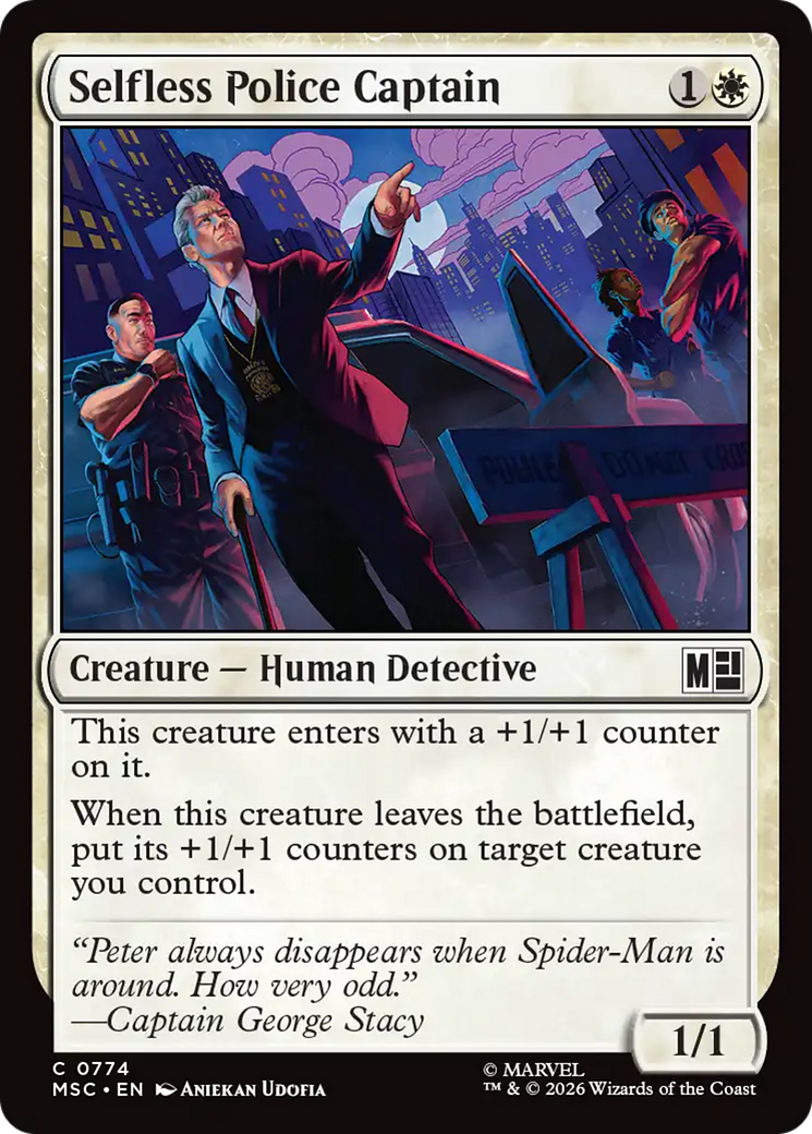 Selfless Police Captain [Marvel Super Heroes Commander] | Card Merchant Takapuna