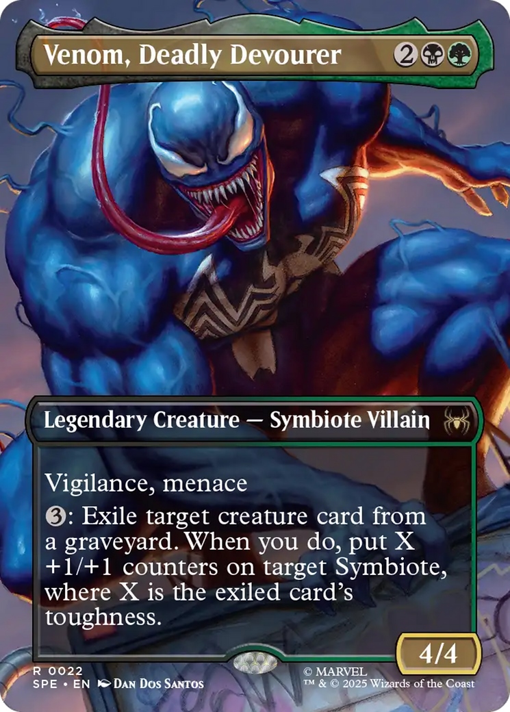 Venom, Deadly Devourer (Borderless) [Marvel's Spider-Man: Eternal-Legal] | Card Merchant Takapuna