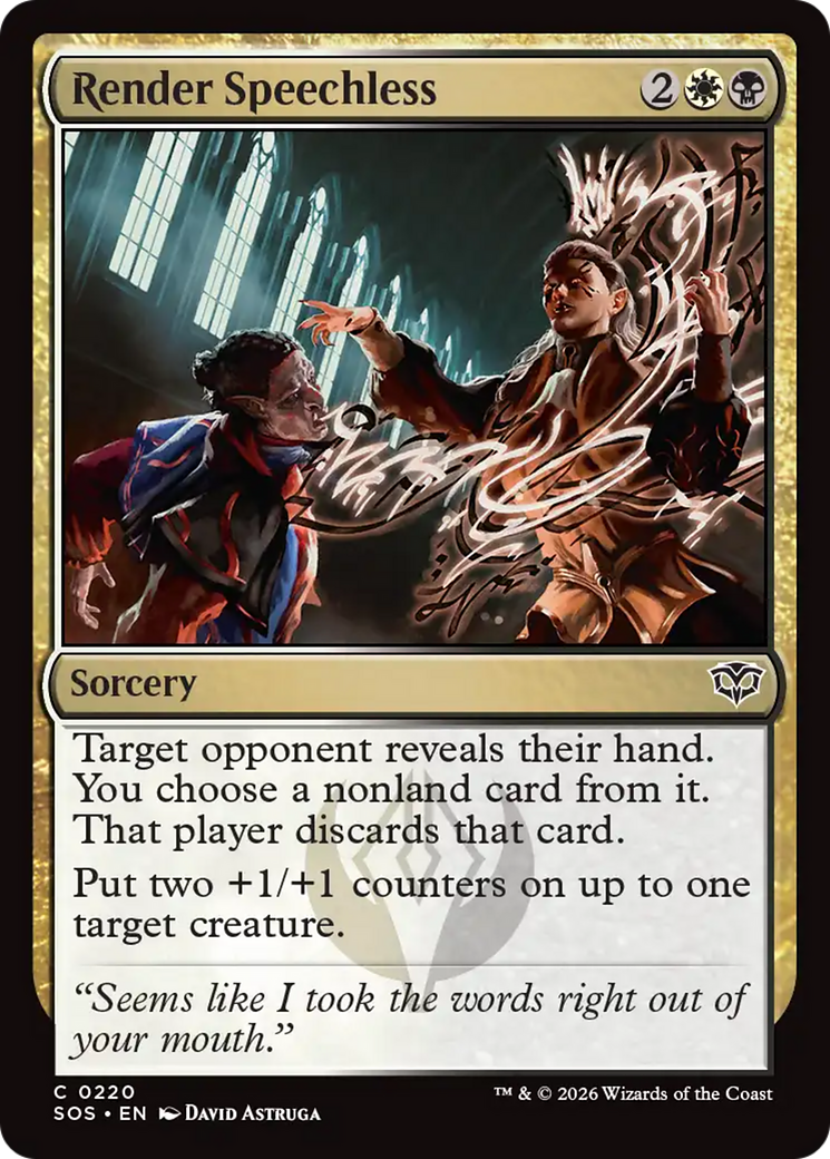 Render Speechless [Secrets of Strixhaven] | Card Merchant Takapuna
