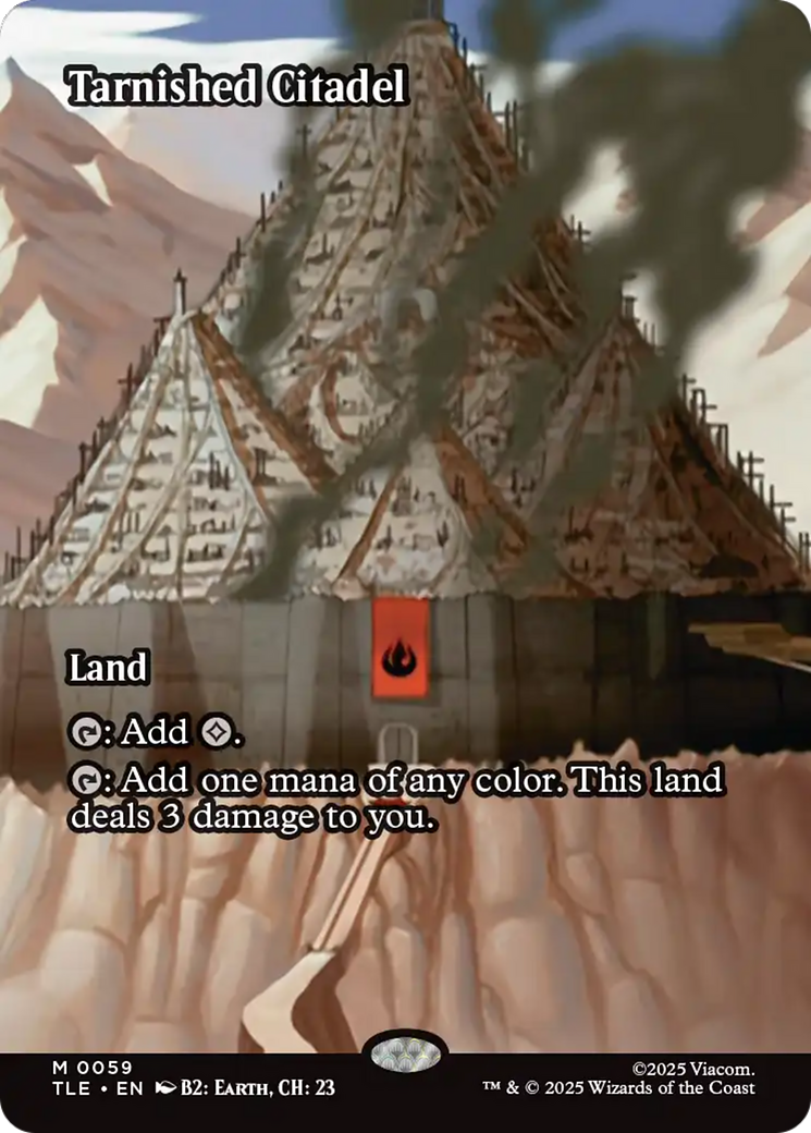 Tarnished Citadel (Borderless) [Avatar: The Last Airbender: Eternal-Legal] | Card Merchant Takapuna
