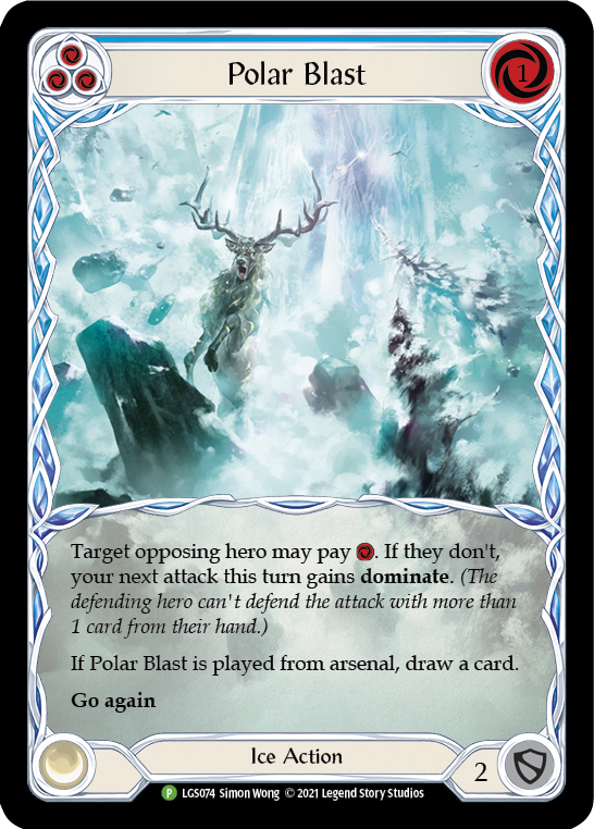 Polar Blast (Blue) [LGS074] (Promo)  Rainbow Foil | Card Merchant Takapuna