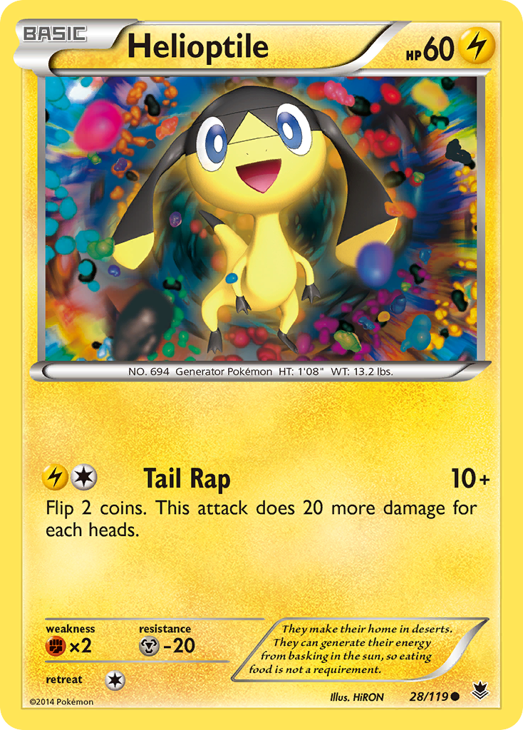 Helioptile (28/119) [XY: Phantom Forces] | Card Merchant Takapuna