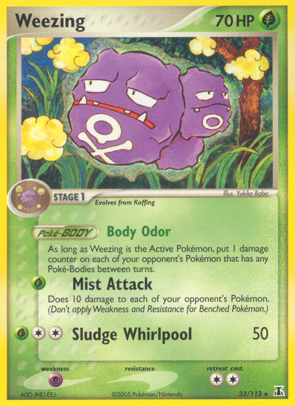 Weezing (33/113) [EX: Delta Species] | Card Merchant Takapuna