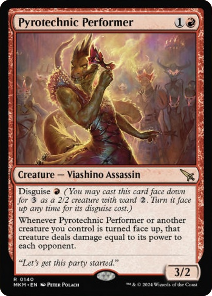 Pyrotechnic Performer [Murders at Karlov Manor] | Card Merchant Takapuna