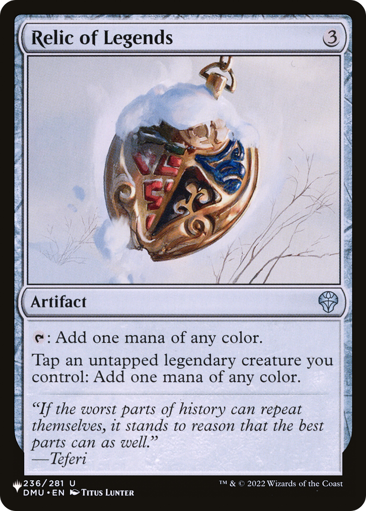 Relic of Legends [The List] | Card Merchant Takapuna