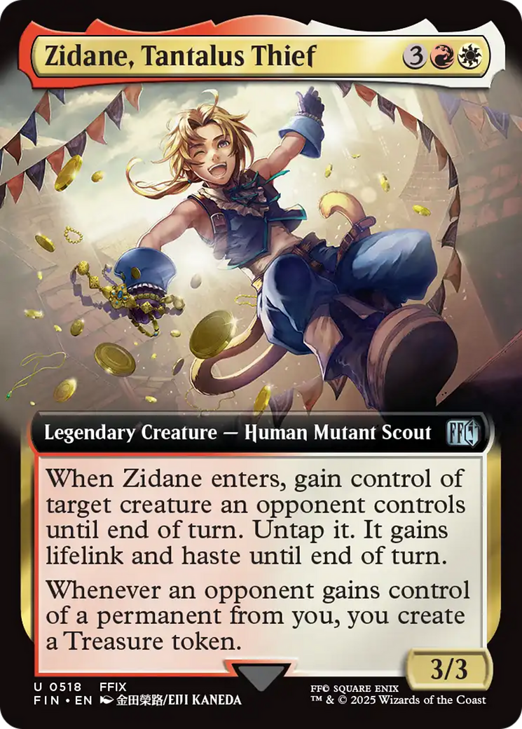 Zidane, Tantalus Thief (Extended Art) [FINAL FANTASY] | Card Merchant Takapuna