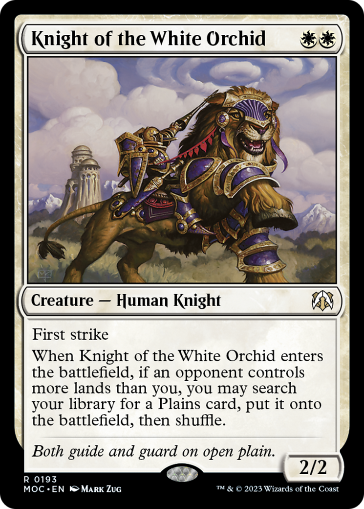 Knight of the White Orchid [March of the Machine Commander] | Card Merchant Takapuna
