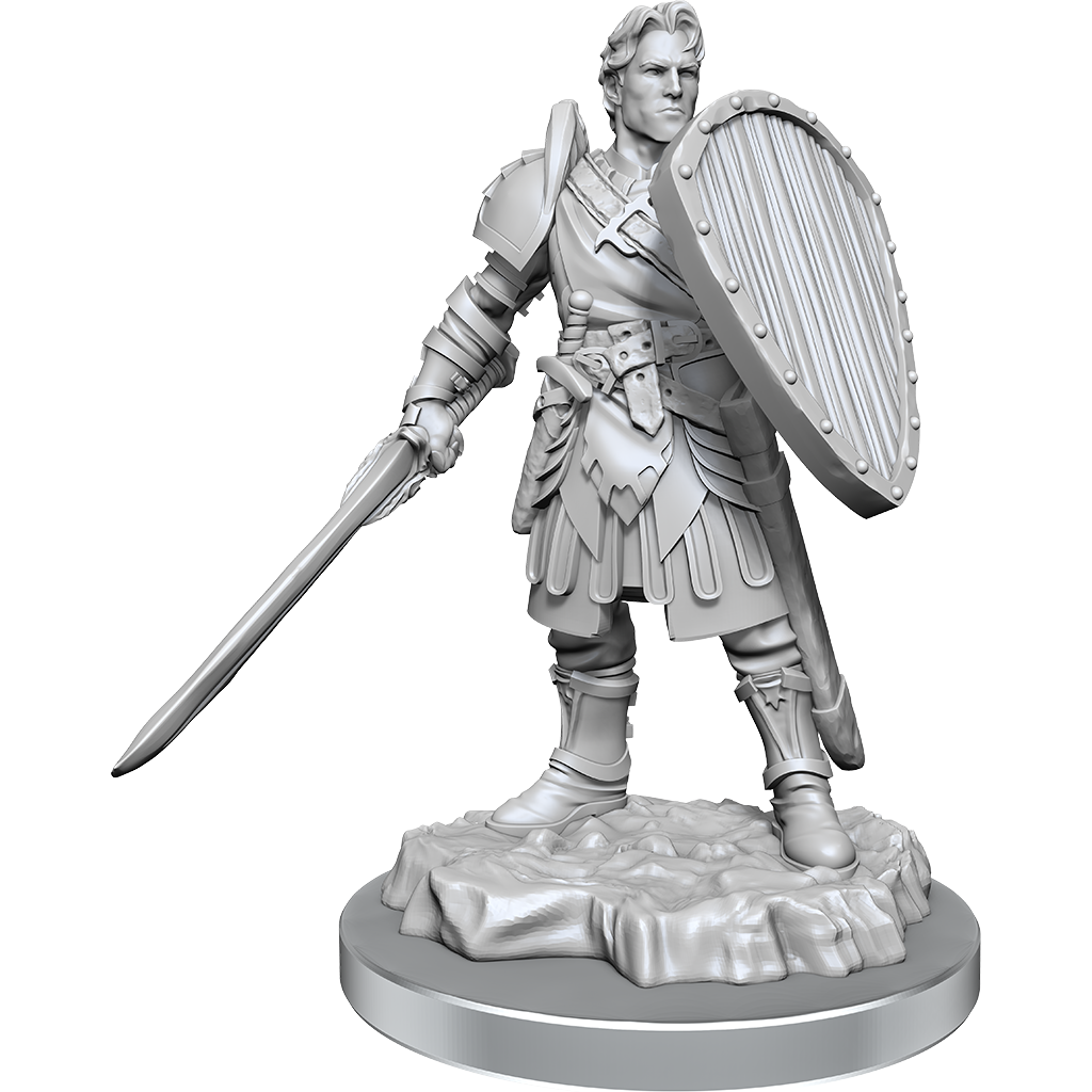 D&D Nolzurs Marvelous Unpainted Miniatures Human Fighters | Card Merchant Takapuna