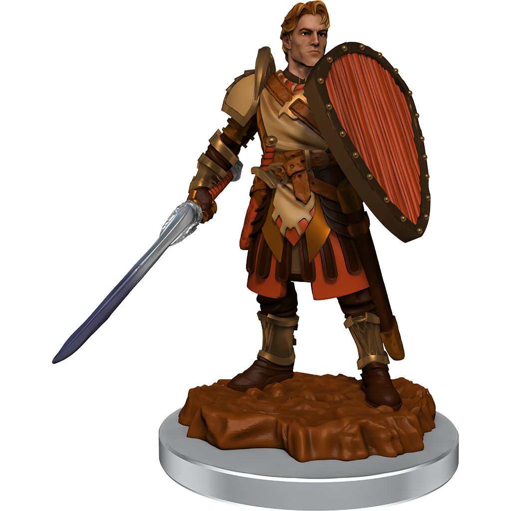 D&D Nolzurs Marvelous Unpainted Miniatures Human Fighters | Card Merchant Takapuna