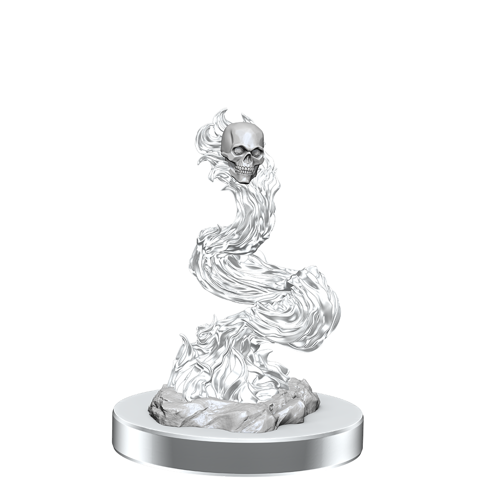D&D Nolzurs Marvelous Unpainted Miniatures Dark Spellcaster & Flameskulls | Card Merchant Takapuna