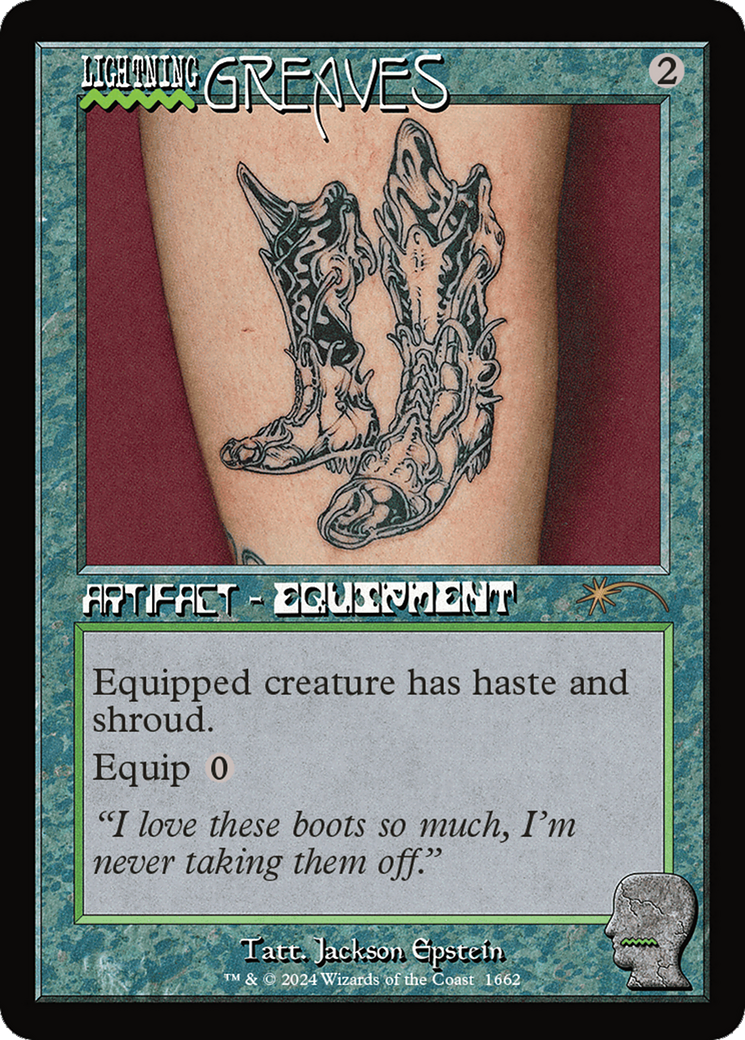 Lightning Greaves (1662) (Rainbow Foil) [Secret Lair Drop Series] | Card Merchant Takapuna