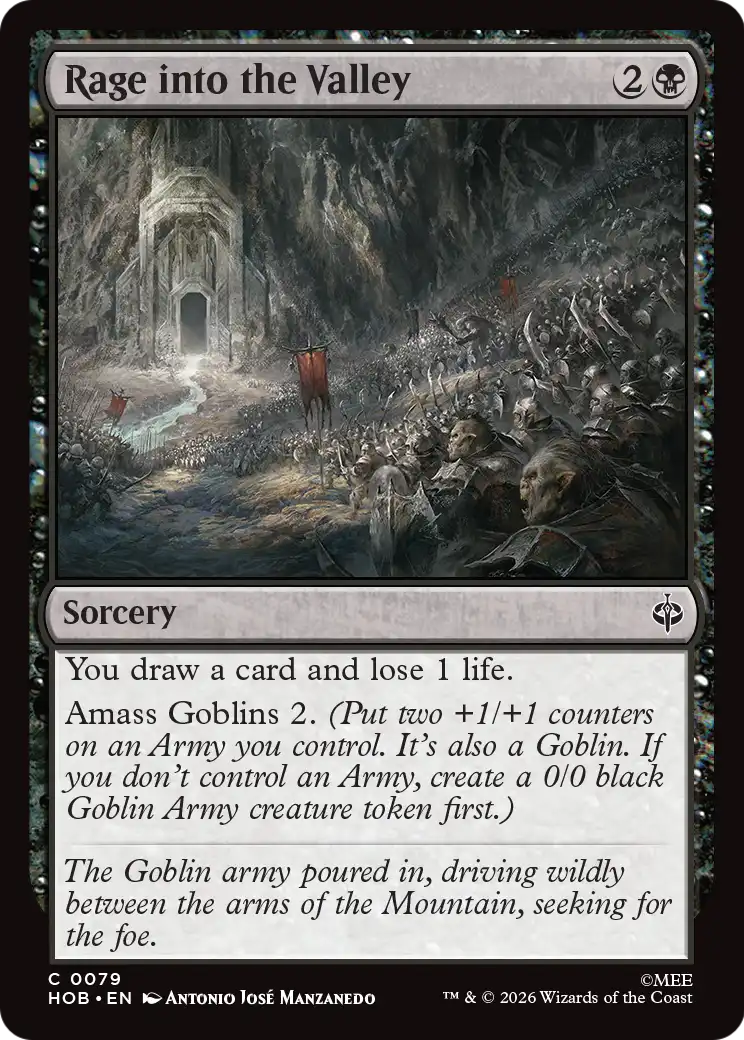 Rage into the Valley [The Hobbit] | Card Merchant Takapuna