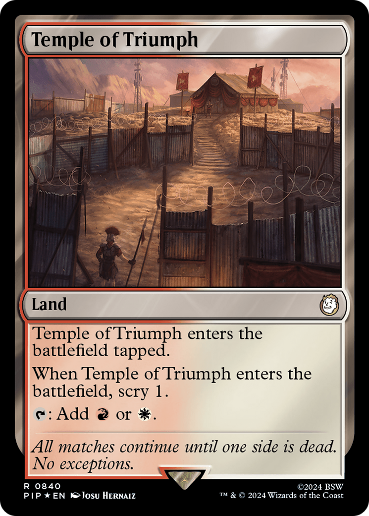 Temple of Triumph (Surge Foil) [Fallout] | Card Merchant Takapuna