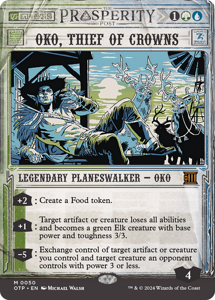 Oko, Thief of Crowns [Outlaws of Thunder Junction: Breaking News] | Card Merchant Takapuna