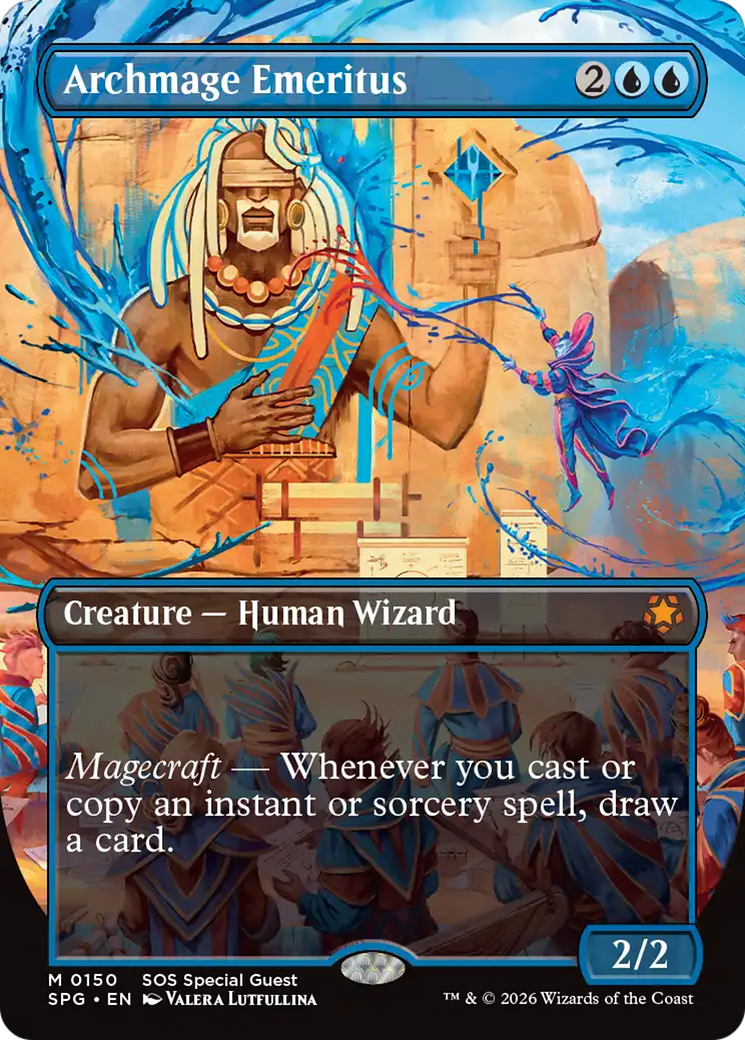 Archmage Emeritus (Borderless) [Secrets of Strixhaven Special Guests] | Card Merchant Takapuna