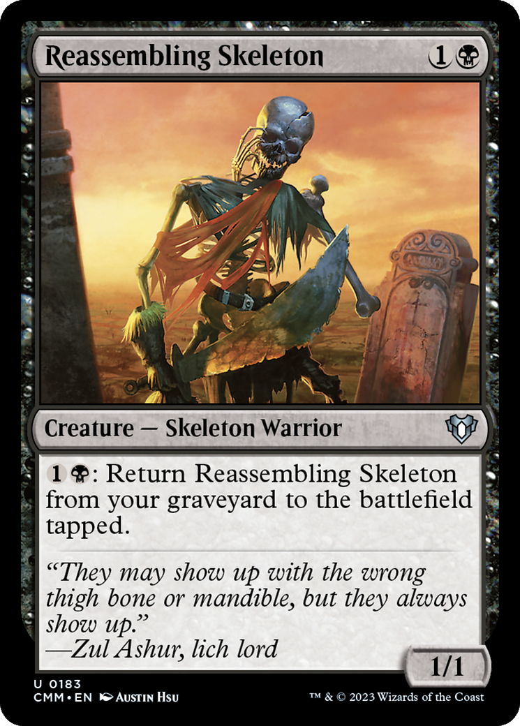 Reassembling Skeleton [Commander Masters] | Card Merchant Takapuna