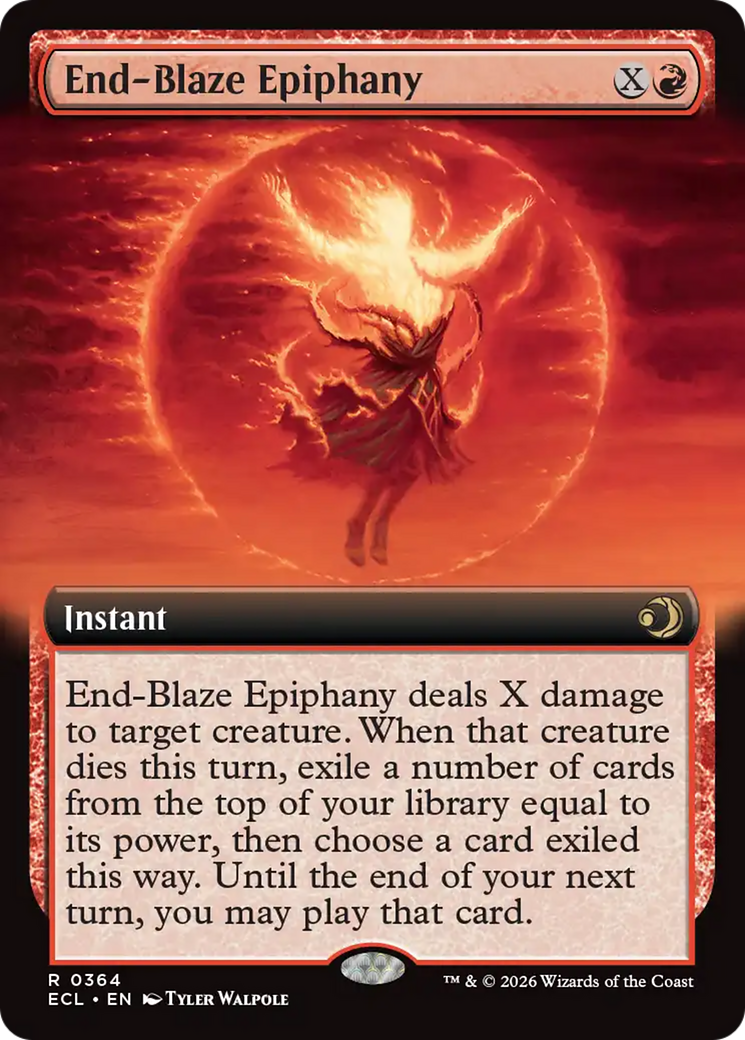 End-Blaze Epiphany (Extended Art) [Lorwyn Eclipsed] | Card Merchant Takapuna