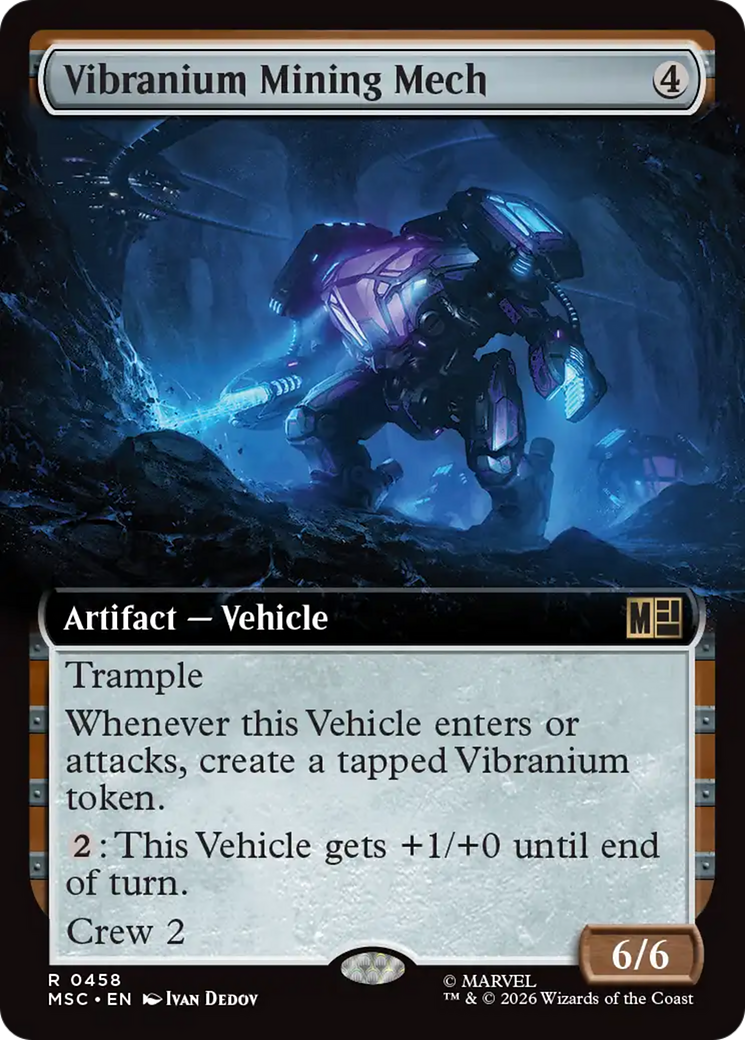 Vibranium Mining Mech (Extended Art) [Marvel Super Heroes Commander] | Card Merchant Takapuna