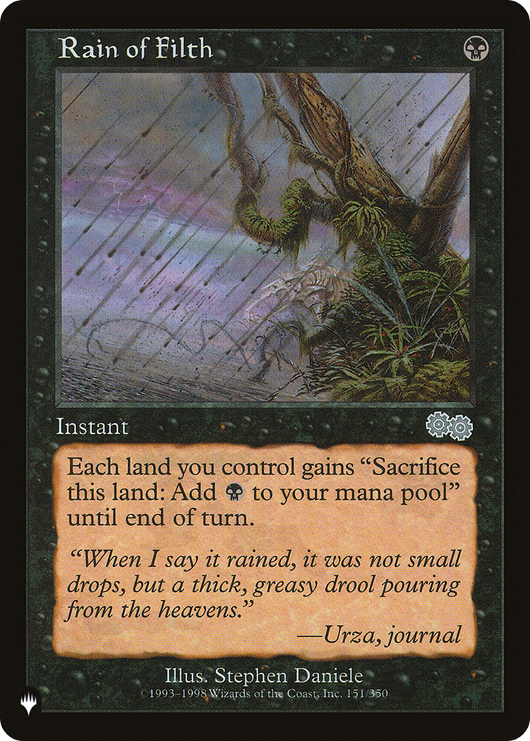 Rain of Filth [The List] | Card Merchant Takapuna