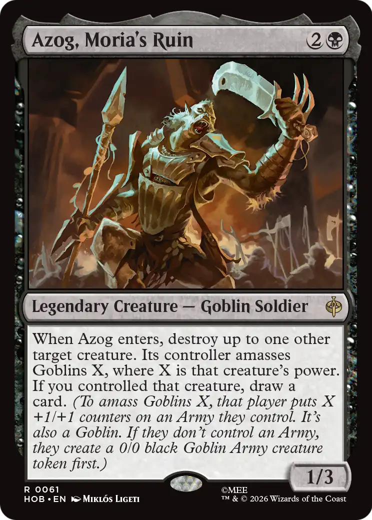 Azog, Moria's Ruin [The Hobbit] | Card Merchant Takapuna