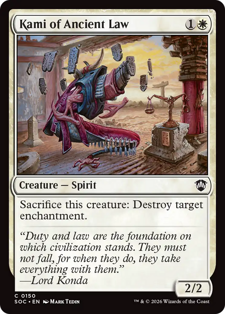 Kami of Ancient Law [Secrets of Strixhaven Commander] | Card Merchant Takapuna