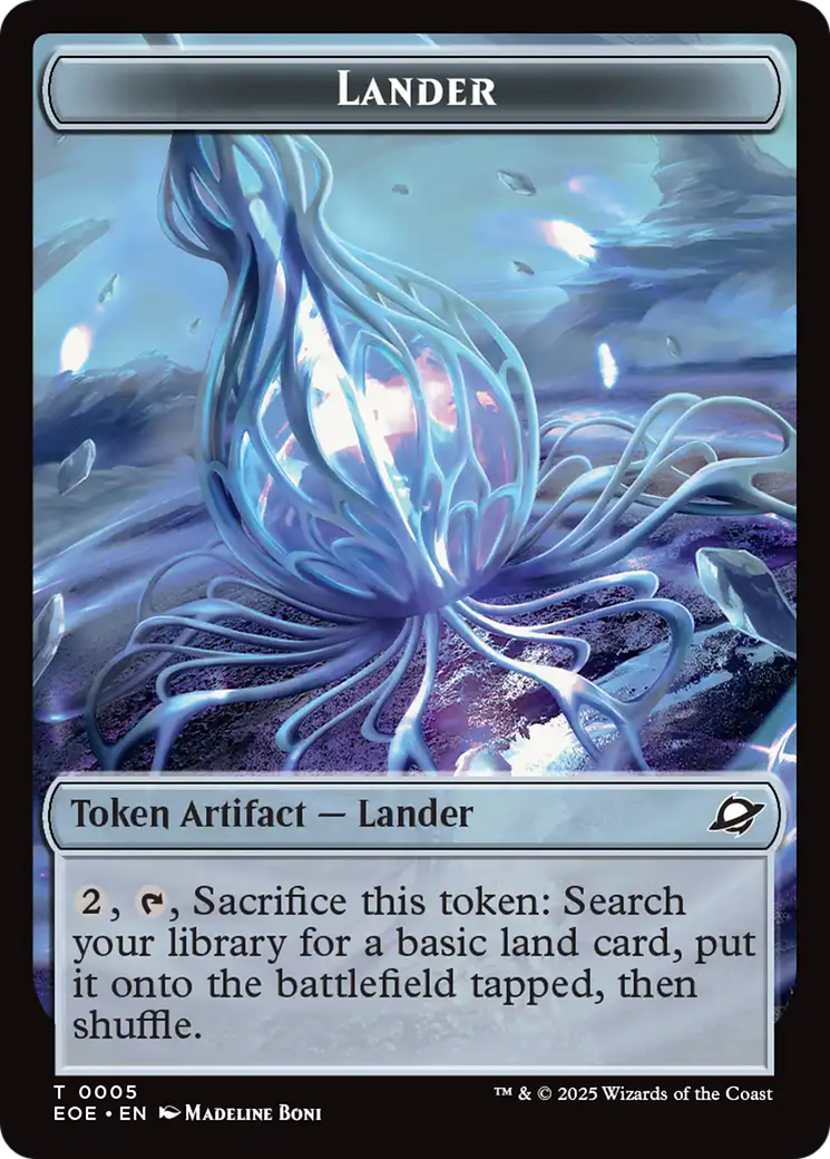 Drone // Lander (0005) Doubled-Sided Token [Edge of Eternities Tokens] | Card Merchant Takapuna