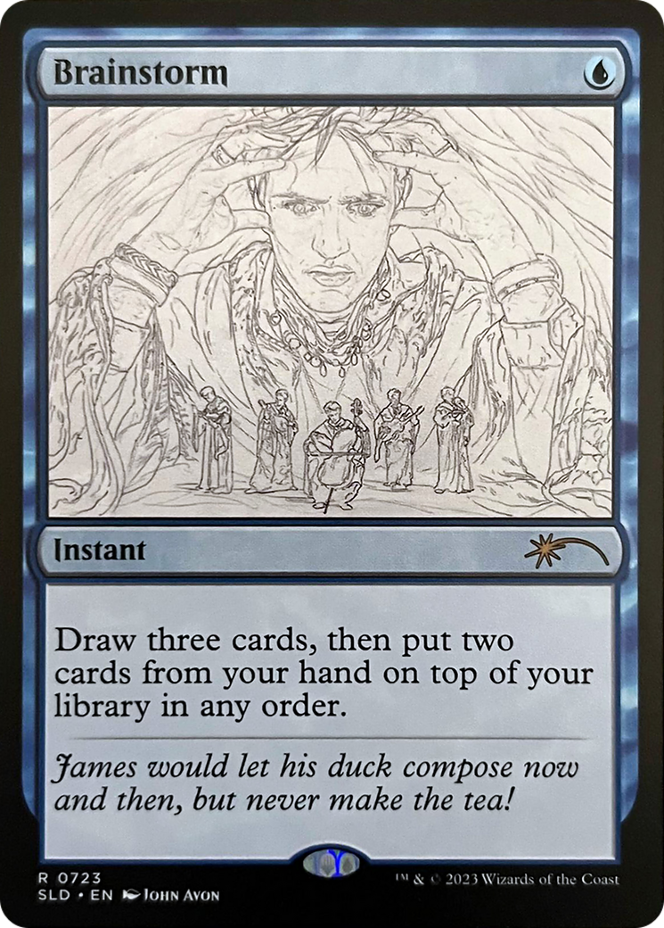 Brainstorm (0723) (Sketch Showcase) [Secret Lair Drop Series] | Card Merchant Takapuna