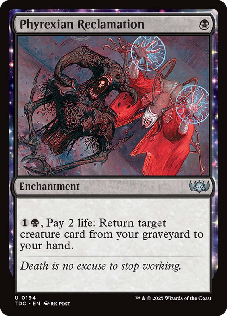 Phyrexian Reclamation [Tarkir: Dragonstorm Commander] | Card Merchant Takapuna