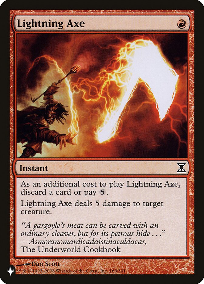 Lightning Axe [The List] | Card Merchant Takapuna