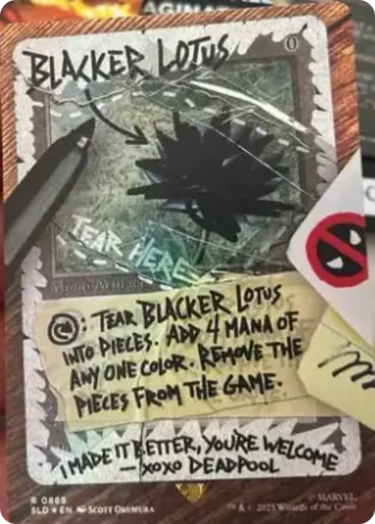 Blacker Lotus (Rainbow Foil) [Secret Lair Drop Series] | Card Merchant Takapuna