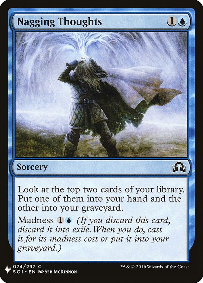 Nagging Thoughts [Mystery Booster] | Card Merchant Takapuna