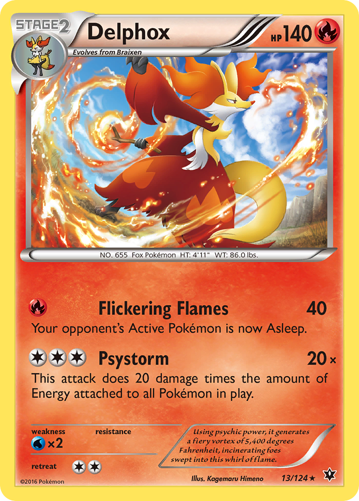 Delphox (13/124) [XY: Fates Collide] | Card Merchant Takapuna