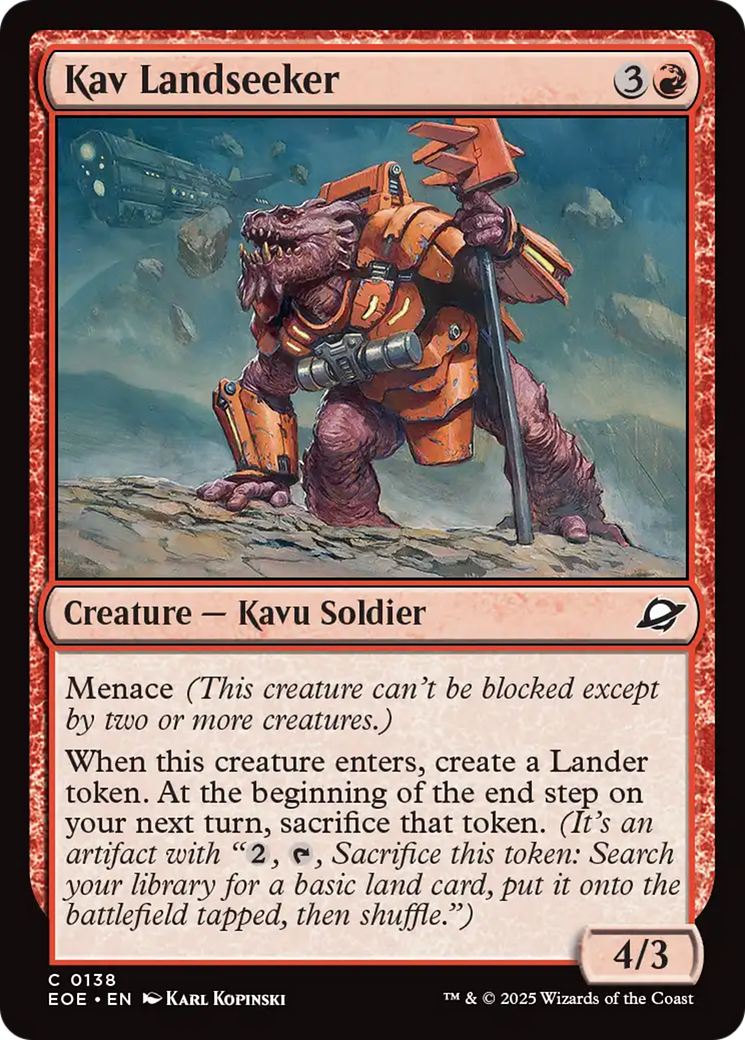 Kav Landseeker [Edge of Eternities] | Card Merchant Takapuna