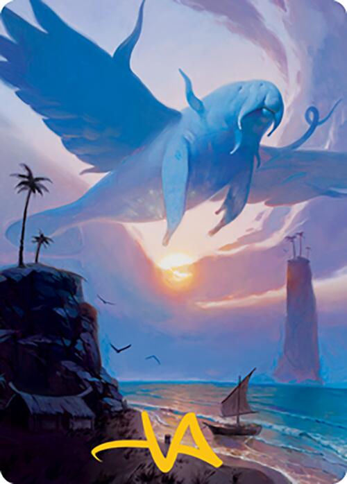 Aeromoeba Art Card (Gold-Stamped Signature) [Modern Horizons 2 Art Series] | Card Merchant Takapuna