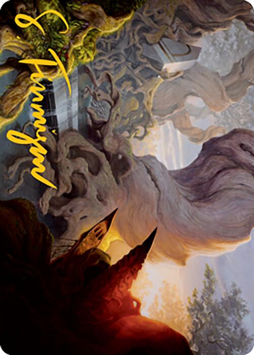 Yavimaya, Cradle of Growth Art Card (Gold-Stamped Signature) [Modern Horizons 2 Art Series] | Card Merchant Takapuna