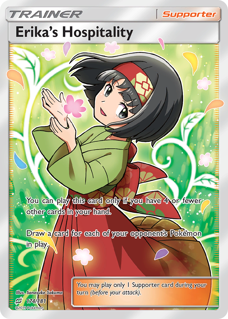 Erika's Hospitality (174/181) [Sun & Moon: Team Up] | Card Merchant Takapuna