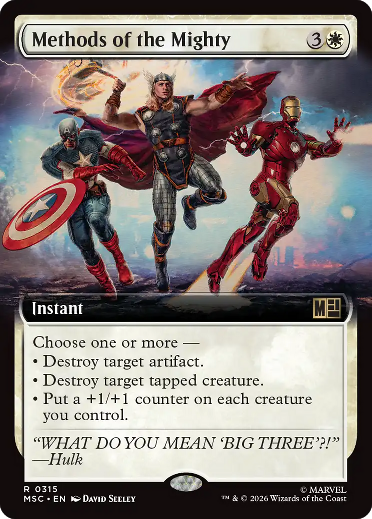 Methods of the Mighty (Extended Art) [Marvel Super Heroes Commander] | Card Merchant Takapuna