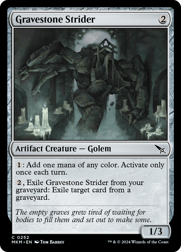 Gravestone Strider [Murders at Karlov Manor] | Card Merchant Takapuna