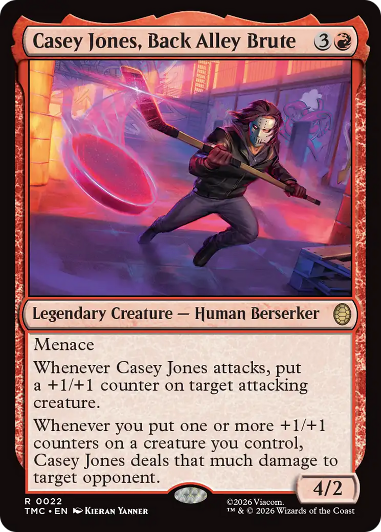 Casey Jones, Back Alley Brute [Teenage Mutant Ninja Turtles Commander] | Card Merchant Takapuna