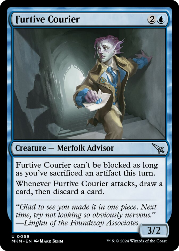 Furtive Courier [Murders at Karlov Manor] | Card Merchant Takapuna