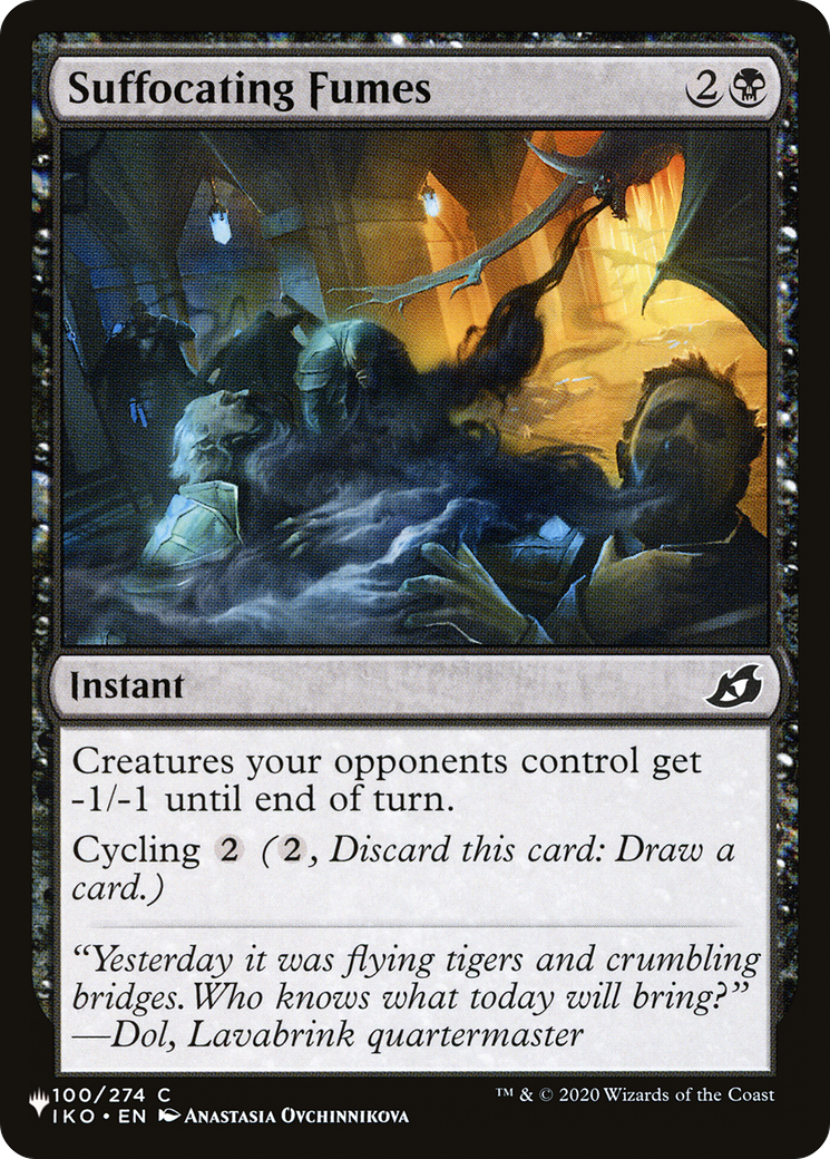 Suffocating Fumes [The List] | Card Merchant Takapuna