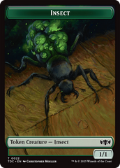 Insect (0022) // Zombie Druid Double-Sided Token [Tarkir: Dragonstorm Commander Tokens] | Card Merchant Takapuna