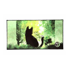 TOYGER Fluffy Playmat Animal: Black Cat and Bird | Card Merchant Takapuna
