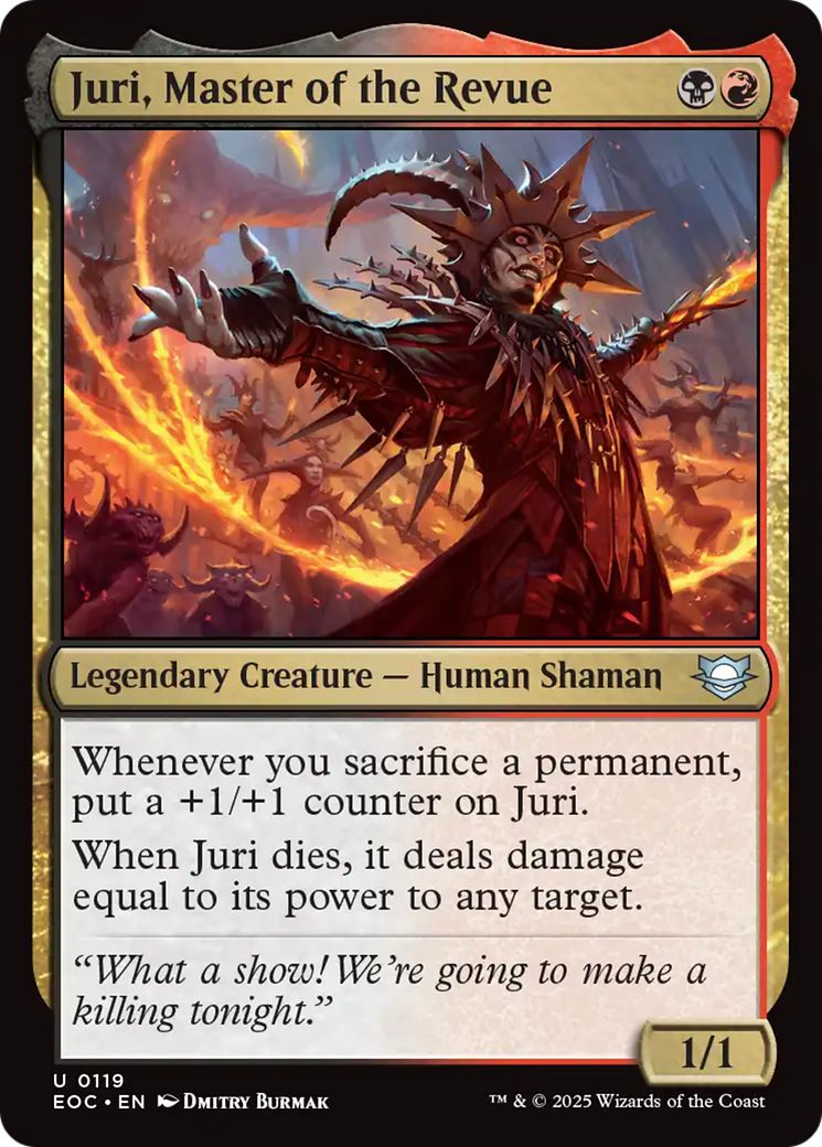 Juri, Master of the Revue [Edge of Eternities Commander] | Card Merchant Takapuna
