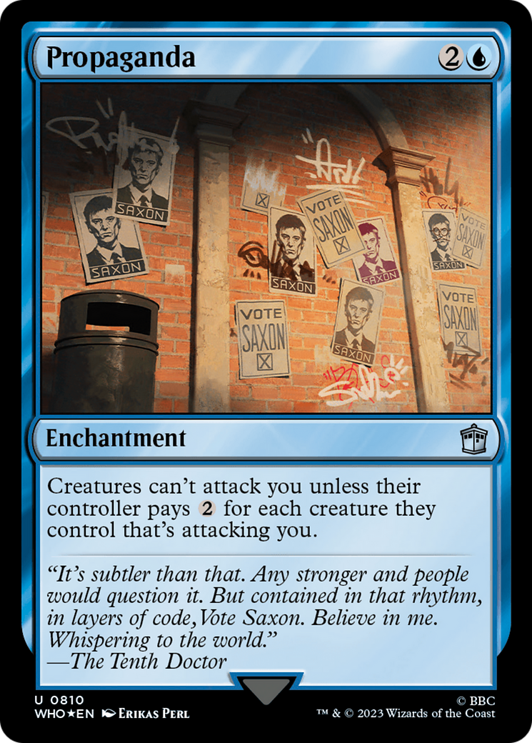 Propaganda (Surge Foil) [Doctor Who] | Card Merchant Takapuna